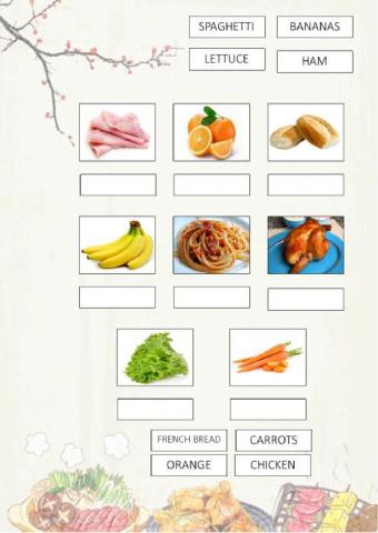 Food - drag and drop - part 2