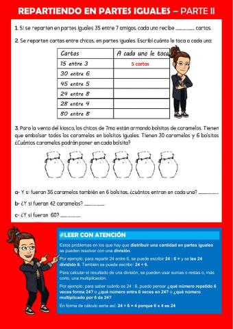 Repartiendo en partes iguales - parte 2