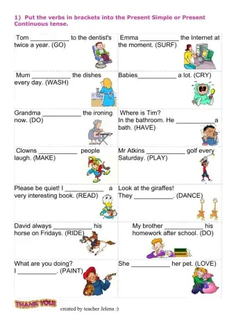 Present Continuous & Present Simple