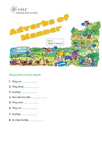 Adverbs of Manner