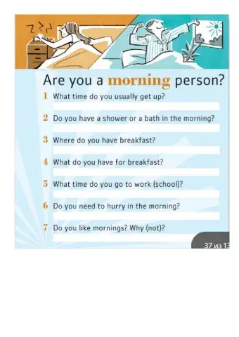 Adverbs of frequancy-a typical day