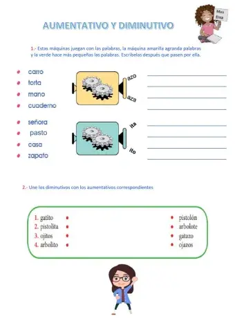 Diminutivo y aumentativo
