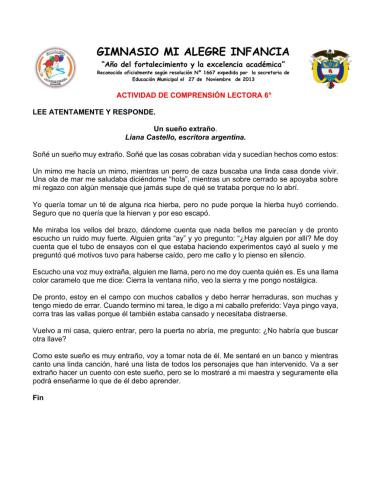 Comprensión lectora