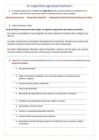 La Argentina agroexportadora