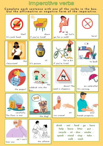 Imperative verbs