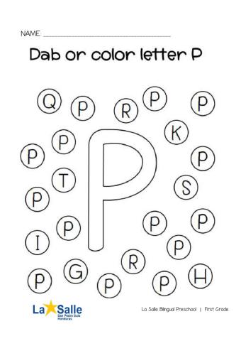 Find letter P