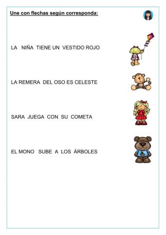 Oraciones en imprenta mayúscula