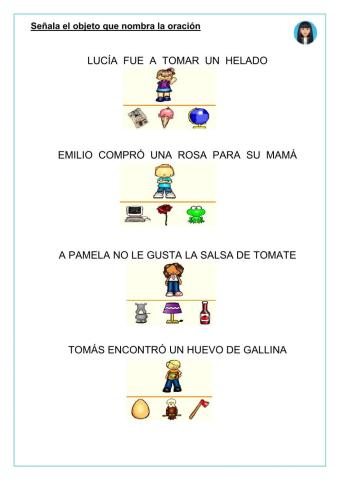 Oraciones en imprenta mayúscula