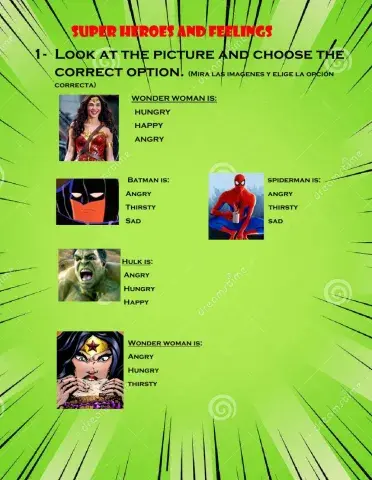 Superheroes and feelings