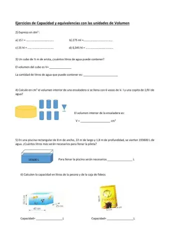 Unidades de Capacidad y Volumen