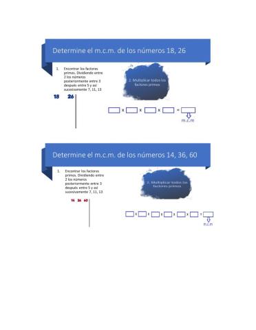 Minimo comun multiplo