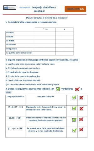Lenguaje coloquial y simbólico