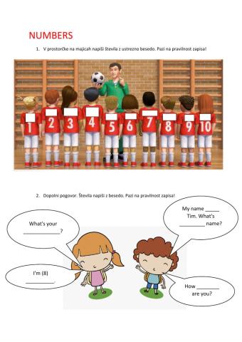 Numbers and introductions