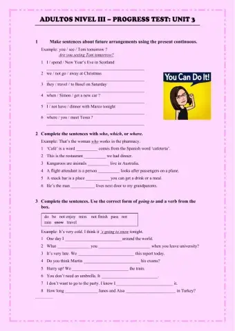 Adultos III - Test Unit 3