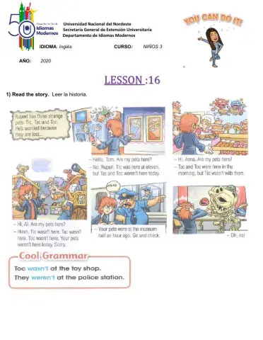Lesson 16 niños 3