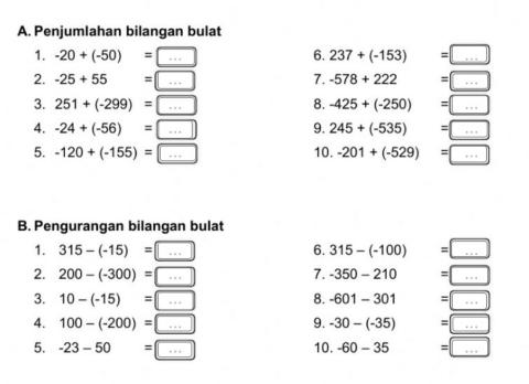 Penjumlahan dan Pengurangan Bilbul