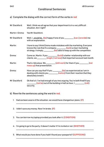 Conditional Sentences