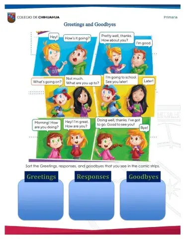 Greetings and Goodbyes