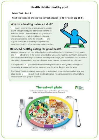 Healthy eating, Healthy you!