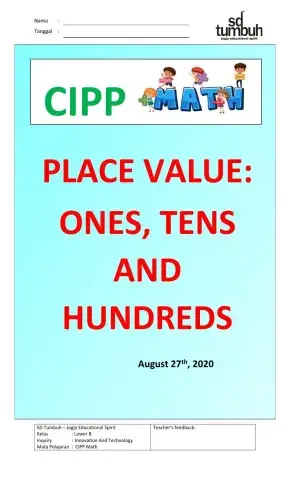 Review Place Value : Ones, Tens And Hundred - A