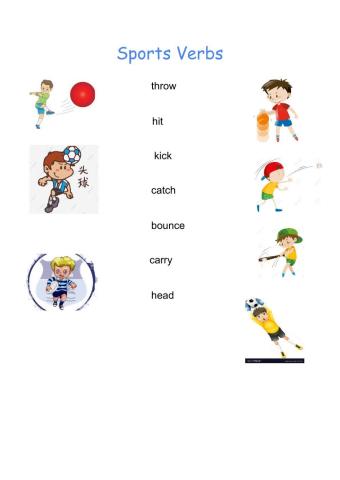 Sports verbs
