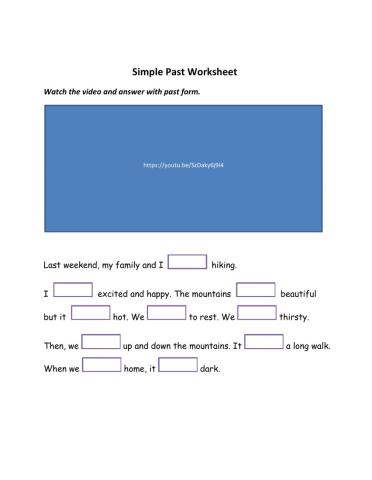 Using simple past