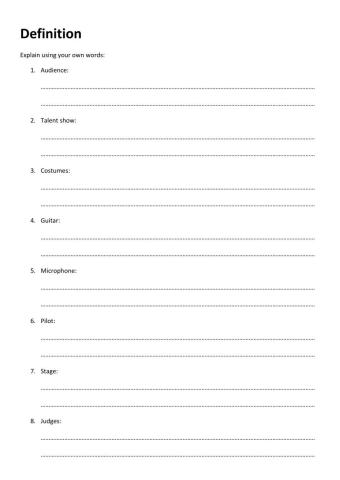HotSpot 3 Unit 13 Vocabury 2