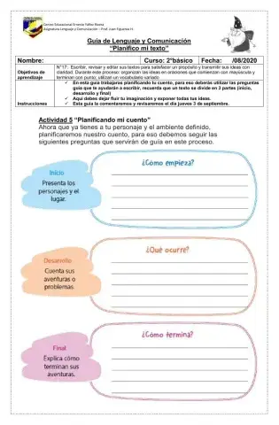 Planificar escritura