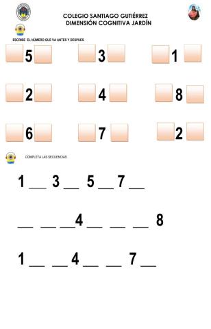 Secuencias del 1 al 8