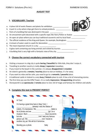 August test - form v