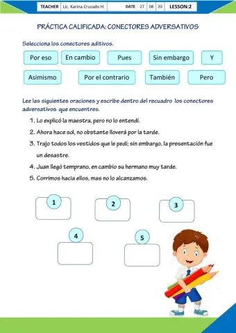 Conectores adversativos