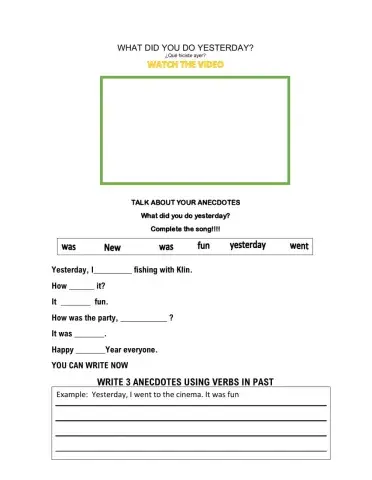 What did you do yesterday?