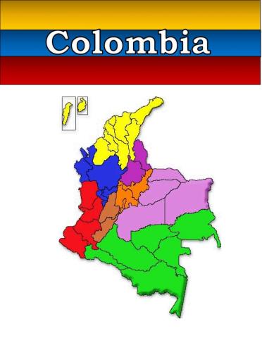 División politica de colombia. Capitales 