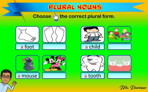 Plural Nouns 4 (Choose the correct plural form)