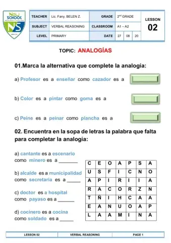 Analogías