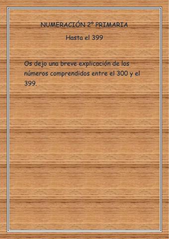 Numeración segundo