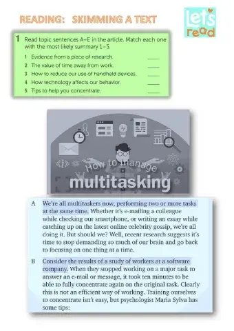 Reading: Skimming a text
