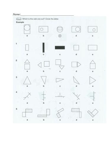 Non Verbal Reasoning worksheet