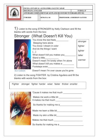 Comparative with song