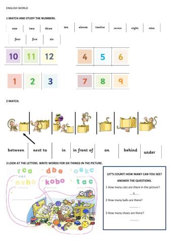 Numbers and prepositions