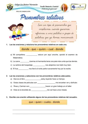 Pronombres relativos