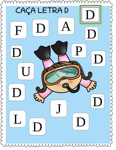 Caça letra D