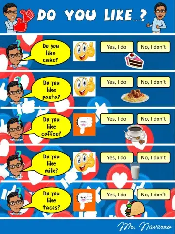 Do you like...? 2 (Listen and choose)