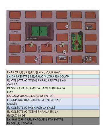 Recorrido en un plano