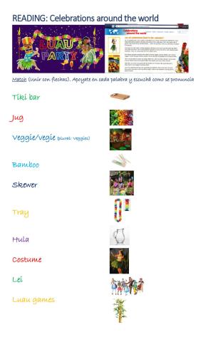 04.U3.p19.Vocabulary.Celebrations around the world