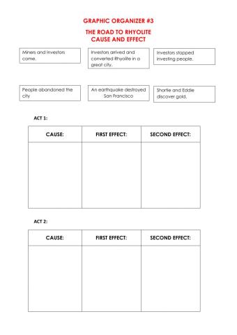 Graphic organizer -3