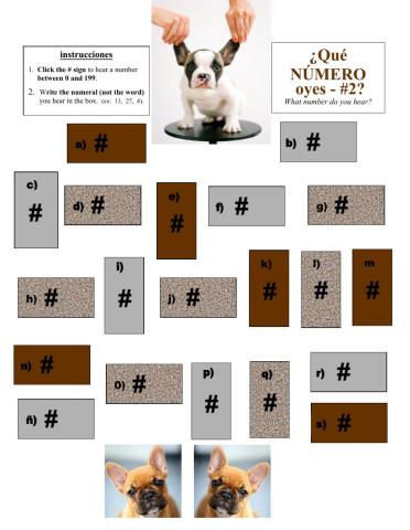 ¿Qué NÚMERO oyes - -2?