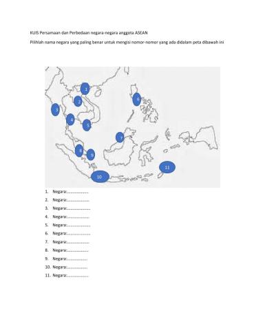 Persamaan dan perbedaan negara ASEAN