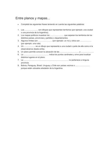 Planos y mapas