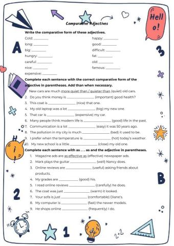 Comparative Adjectives